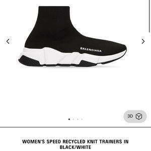 Balenciaga speed trainers size 38 , black